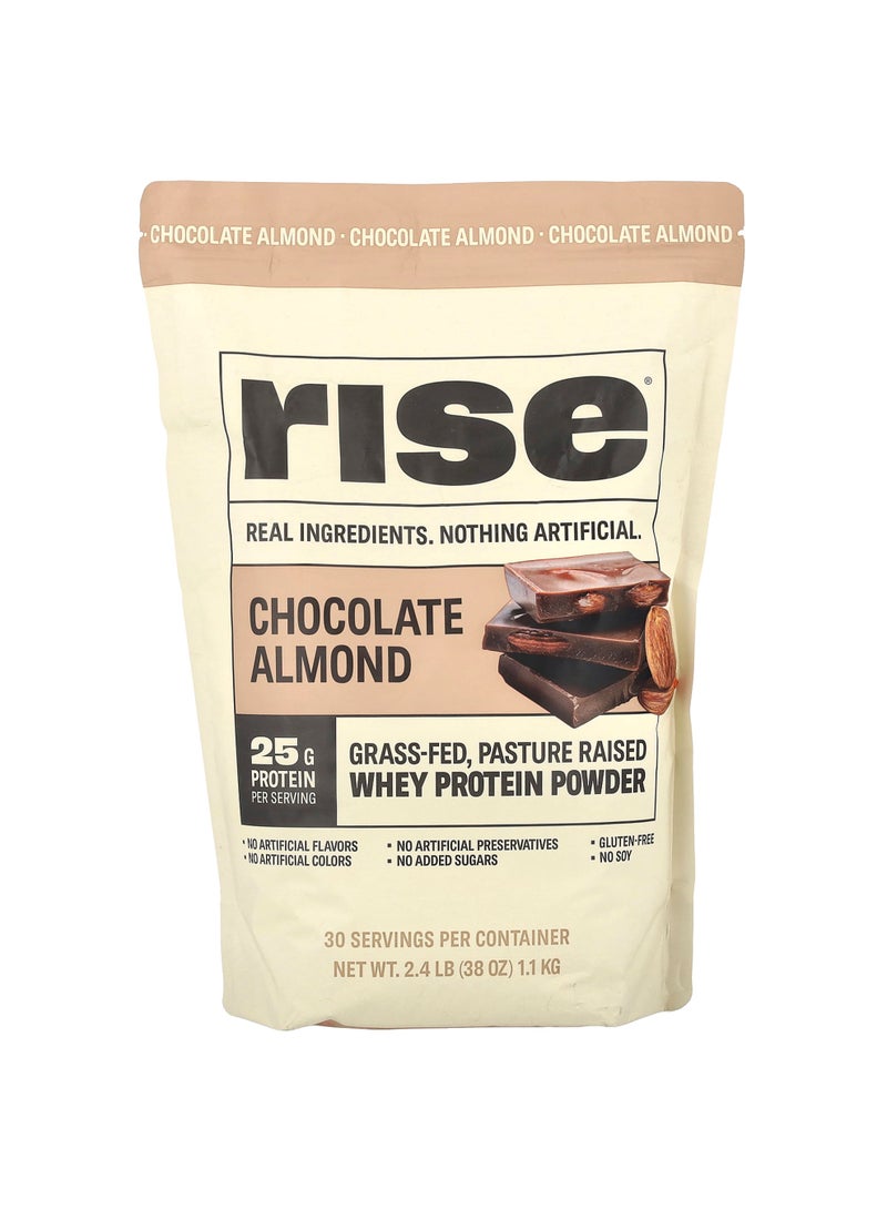 Whey Protein Powder, Chocolate Almond, 2.4 lb (1.1 kg)
